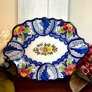 Vintage Handcrafted/Handpainted Spanish/Mediterranean Sevilla Decorative Plate